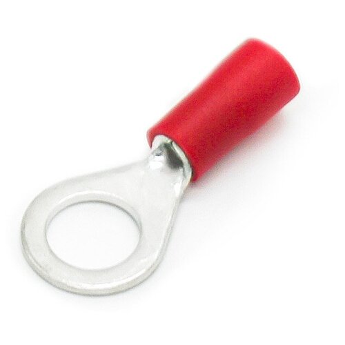 Наконечник SAFAK по DIN46237 кольцевой изолированный из лист. меди 0,5-1,5 мм2 под винт М8 красный (200 шт. в уп.)