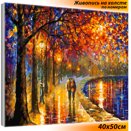 Белоснежка Картина по номерам Пара у озера (022-AB), 50 х 40 см, разноцветный
