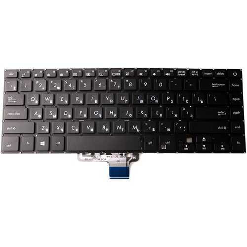 Клавиатура для Asus X510UA S510UA с подсветкой p/n: 0KNB0-412BRU00 AEXAKG700010 NSK-WK6SQ клавиатура для asus x505za p n 9z ndxsq 20r aexkeu00010