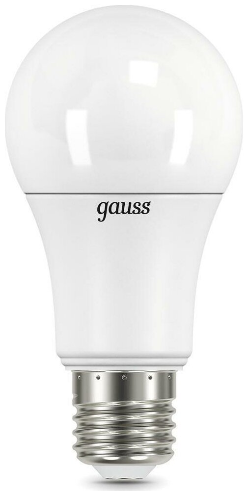 Светодиодная лампа Gauss Black 22W эквивалент 160W 3000K 1560Лм E27 груша