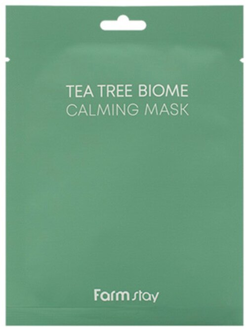 Маска тканевая для лица с экстрактом чайного дерева Tea Tree Biome Calming Mask, 25ml, FarmStay, 8809783323700