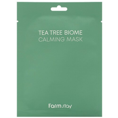 Маска тканевая для лица с экстрактом чайного дерева Tea Tree Biome Calming Mask, 25ml, FarmStay, 8809783323700