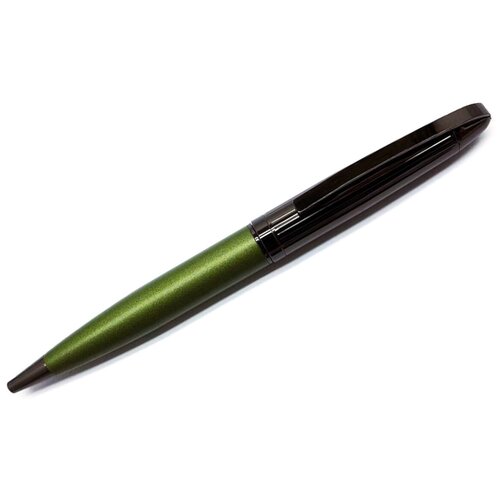 Ручка шариковая Pierre Cardin NOUVELLE, цвет - черненая сталь и зелёный PC2035BP