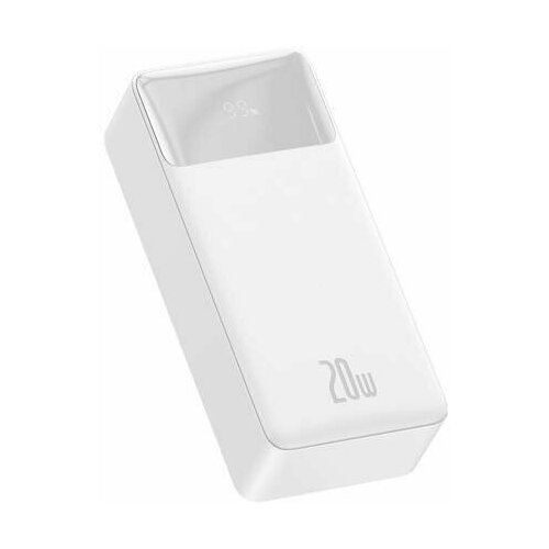 Портативный аккумулятор BASEUS Bipow Digital Display 20W 3A 30000 мАч белый 384500₽