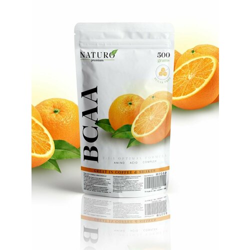 NATURO Premium Порошок BCAA 2:1:1 500 апельсин