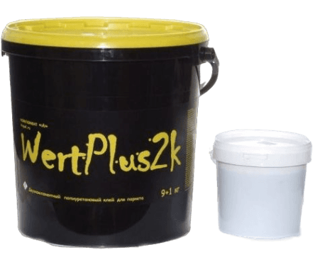фото WertPlus2K - двухкомпонентный паркетный клей 10кг