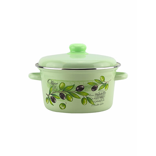 Эмалированная кастрюля с крышкой 35 л