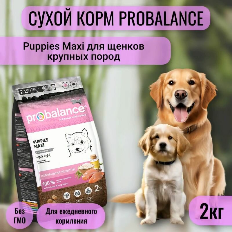 фото Probalance д/щенков малых и средних пород Puppies Small&Medium, пакет 2 кг