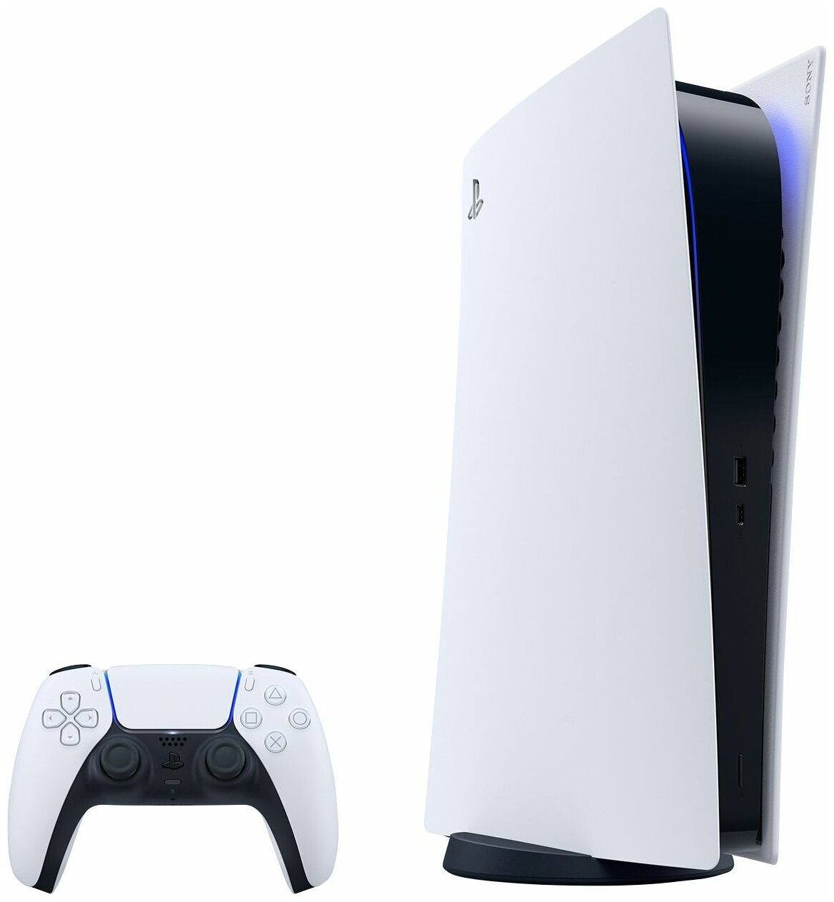 Sony PlayStation 5 Slim Digital Edition + 2-й геймпад + зарядная станция Sony — фото 1