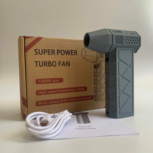 Фен 130000 обмин бесщеточный мотор серый 1928₽