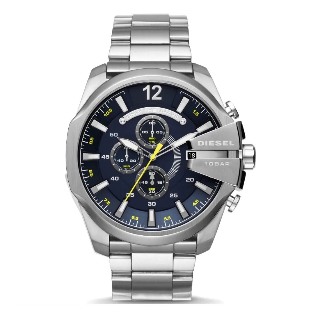 Наручные часы DIESEL Mega Chief, серебряный — фото 1