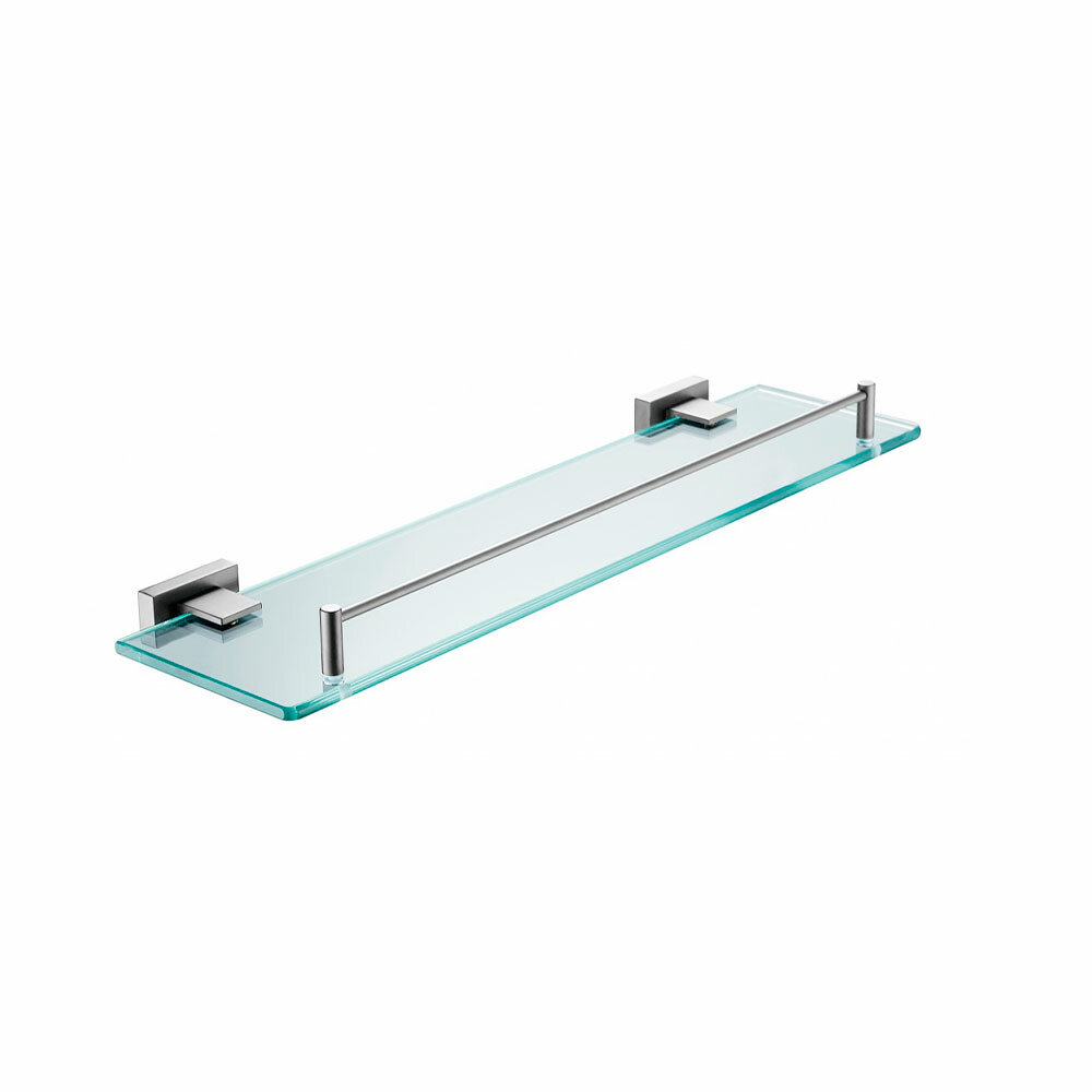 Полка для ванной Vieir V5021-G с квадратным держателем 1 уровень 50х35х135 см