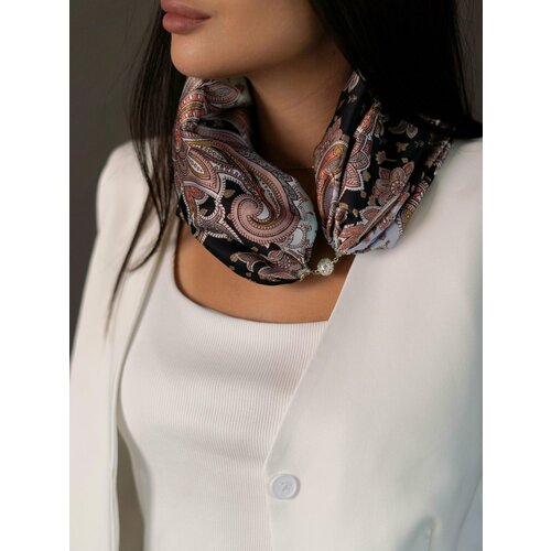 Колье, длина 68 см, голубой