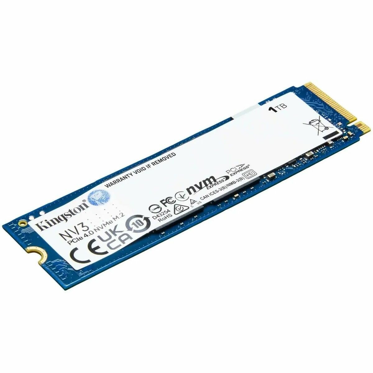 Твердотельный накопитель SSD Kingston PCIe 4.0 x4 1TB SNV3S/1000G NV3 M.2 2280 — фото 1