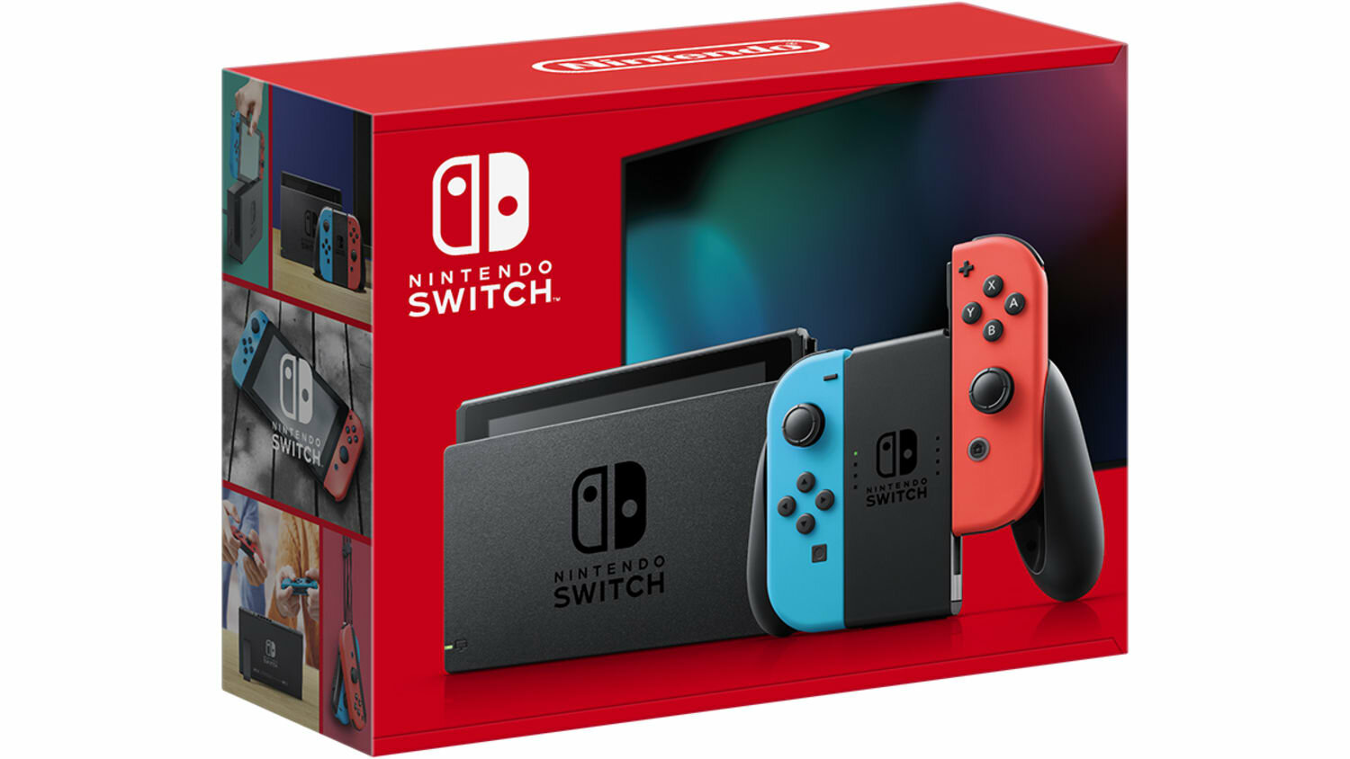Игровая приставка Nintendo Switch OLED 64 ГБ, неоновый синий