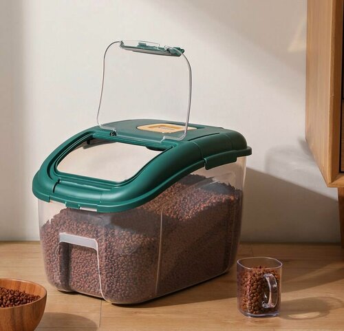 Изображение товара Контейнер для корма 0,10000, бирюзовый,10000, бирюзовый