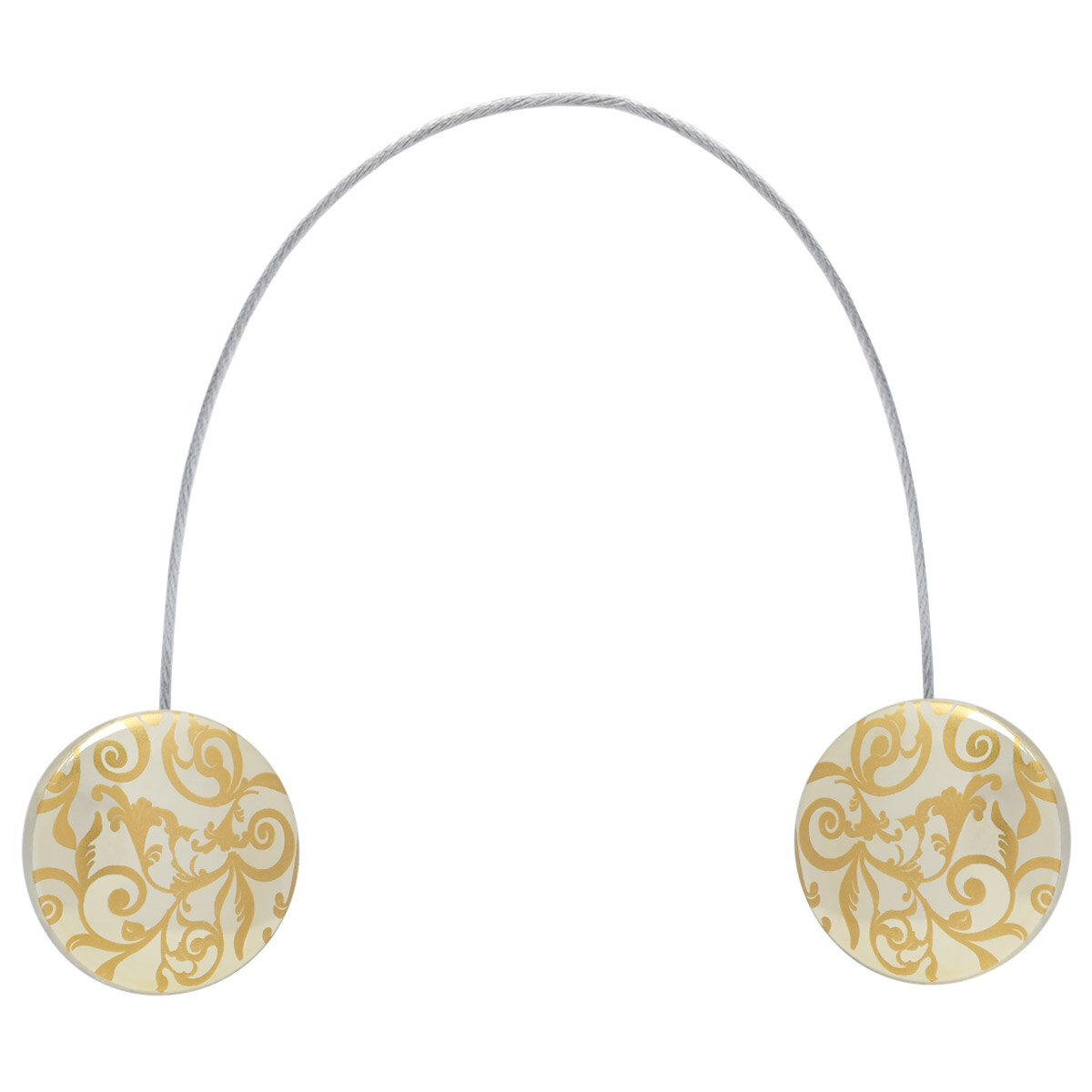 Подхват для штор магнитный, диаметр 4,5 см, длина троса 30 см, SmolTex (2У)