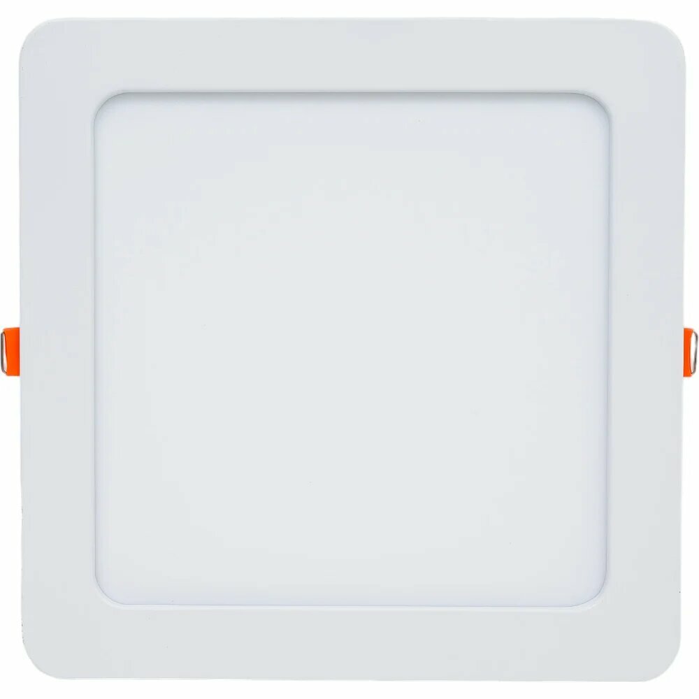 Квадратный встраиваемый даунлайт с драйвером Ecola LED downlight 18W 220V 4200K 225x225x20 DSRV18ELC