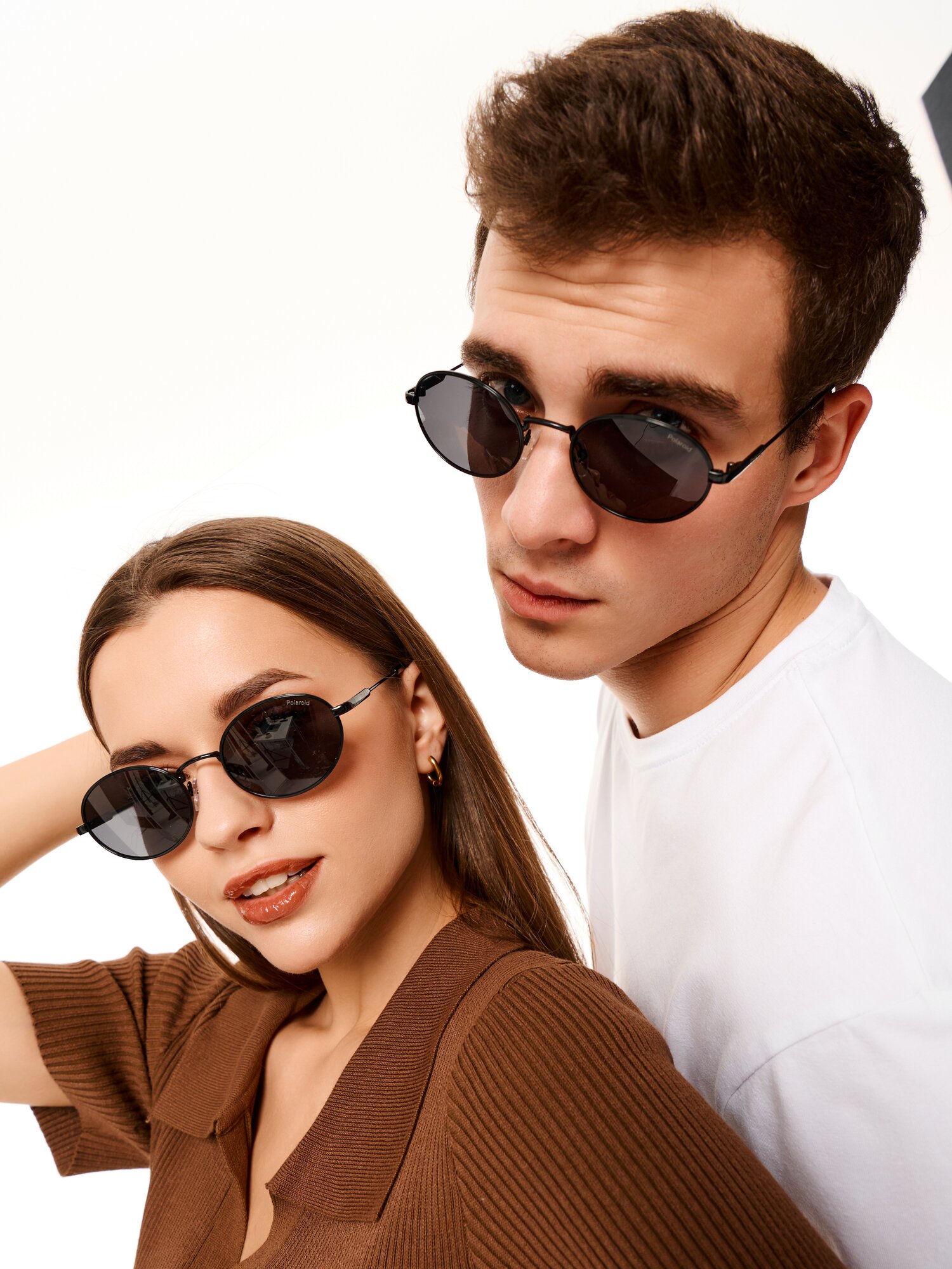 Солнцезащитные очки Polaroid, черный — фото 1