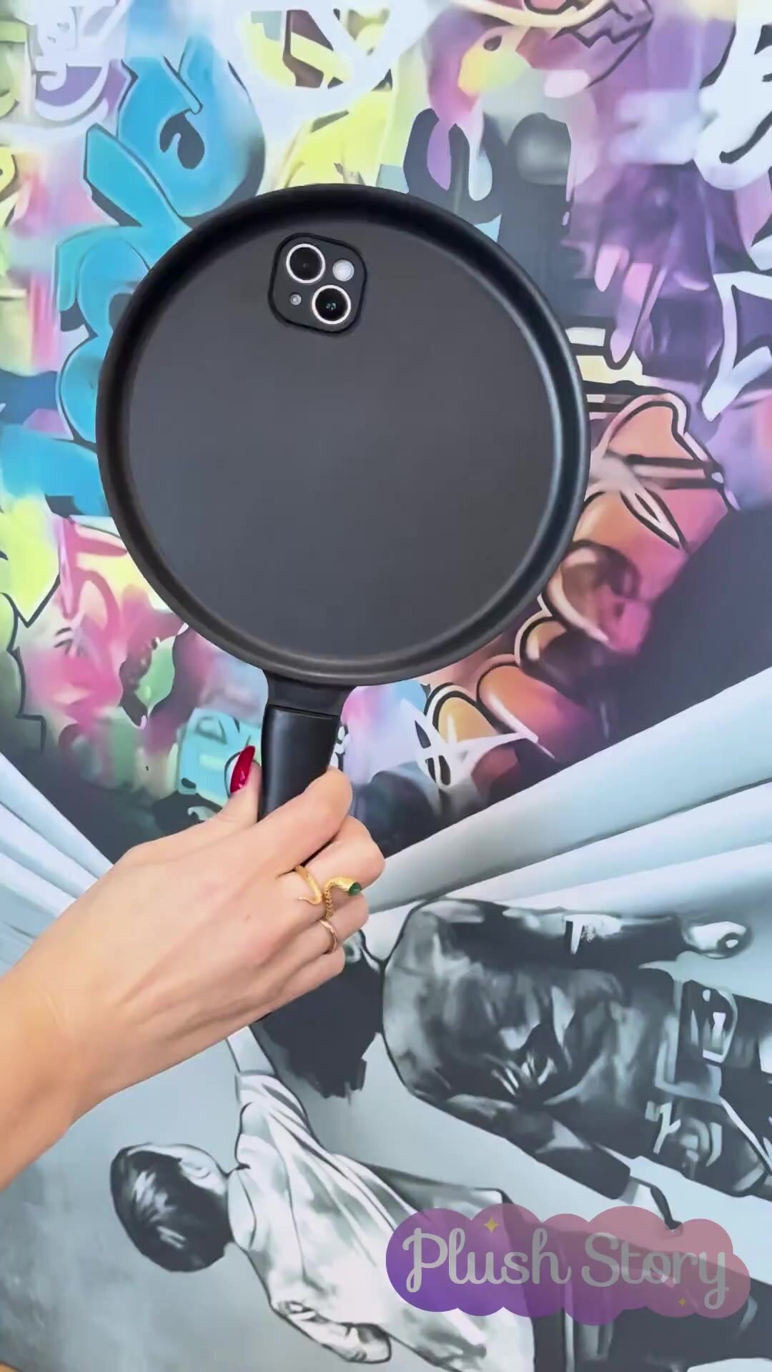 Прикольный чехол на iPhone айфон 16 Pro Сковородка — фото 1