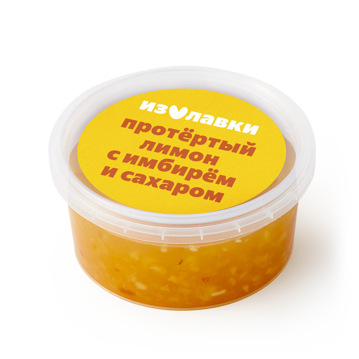 Лимон и имбирь протертые "Из Лавки", с сахаром, для чая, 250 г