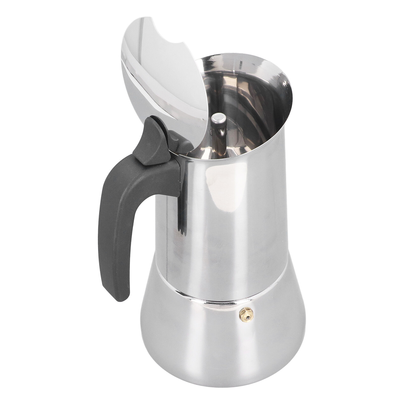 Плита Moka Pot 430 Нержавеющая сталь Портативная плита Кофеварка для индукционных варочных панелей 2 чашки