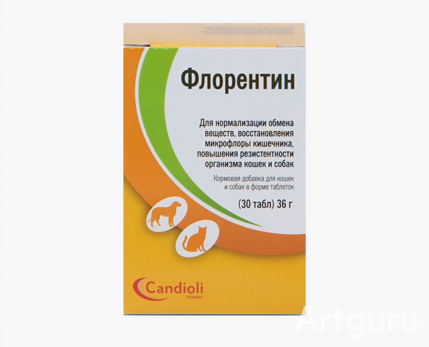 Пробиотик комплексный для кошек и собак Флорентин Candioli 30 таблеток