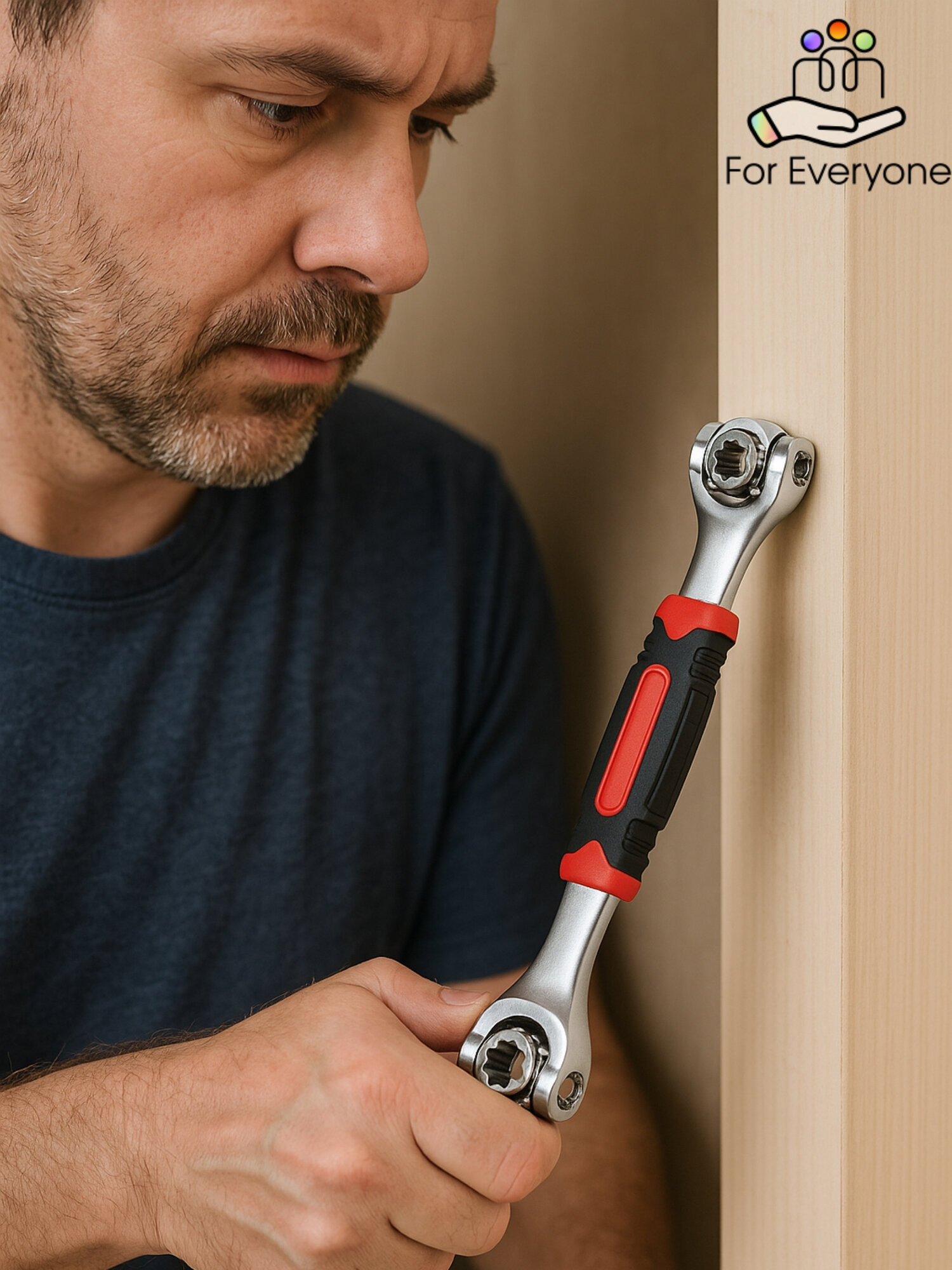 Универсальный ключ 48 в 1 / ключ автомобильный универсальный / инструмент для ремонта дома и автомобиля / ключ гаечный