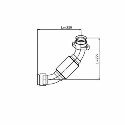 Труба выхлопного газа, DINEX 54232 (1 шт.)