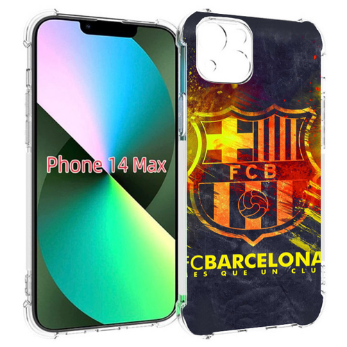 Чехол MyPads FC-Barcelona-Wallpaper-3 для iPhone 14 Plus (6.7) задняя-панель-накладка-бампер