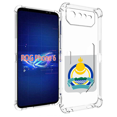 Чехол MyPads герб-бурятия для Asus ROG Phone 6 задняя-панель-накладка-бампер