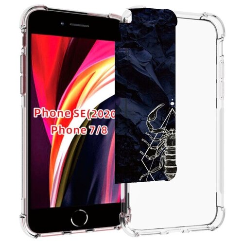 Чехол MyPads знак зодиака скорпион 3 для iPhone 7 4.7 / iPhone 8 / iPhone SE 2 (2020) / Apple iPhone SE3 2022 задняя-панель-накладка-бампер