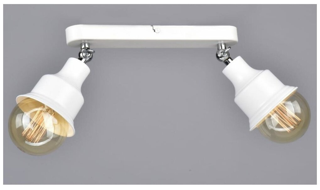 фото Россвет Спот настенно-потолочный 2*60Вт*E27 РС20868 WT+CR/2C