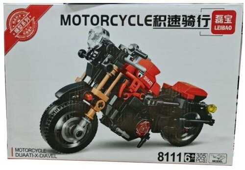 Конструктор Красный мотоцикл/ 8111