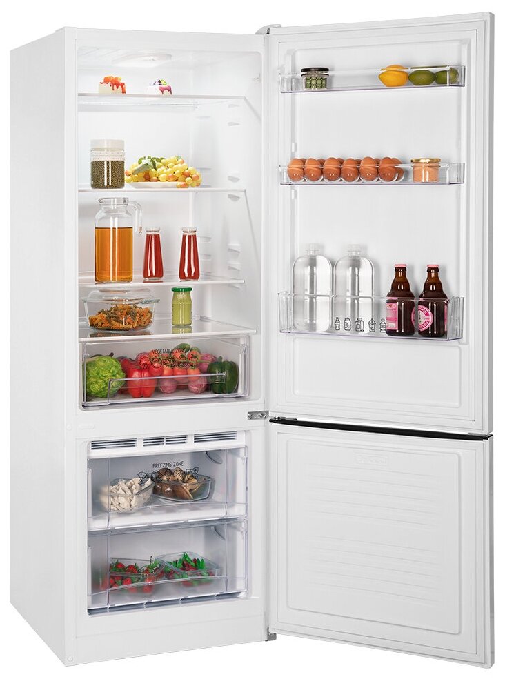 Холодильник NORDFROST NRB 122 W двухкамерный, 275 л, 166 см высота, белый - фотография № 2