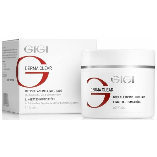 GIGI Влажные очищающие диски для жирной и проблемной кожи Skin Expert Deep Cleansing Liquid Pads, 60 шт gigi очищающие диски derma clear deep cleansing 60 шт gigi skin expert