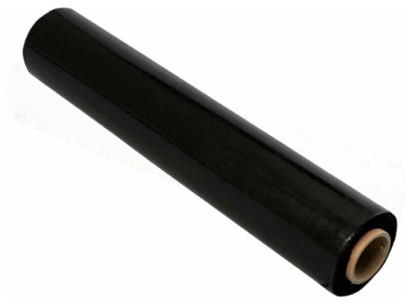 Стрейч-плёнка чёрная 2кг ширина - 500 мм 20 - 23 мкм 1шт-200м.