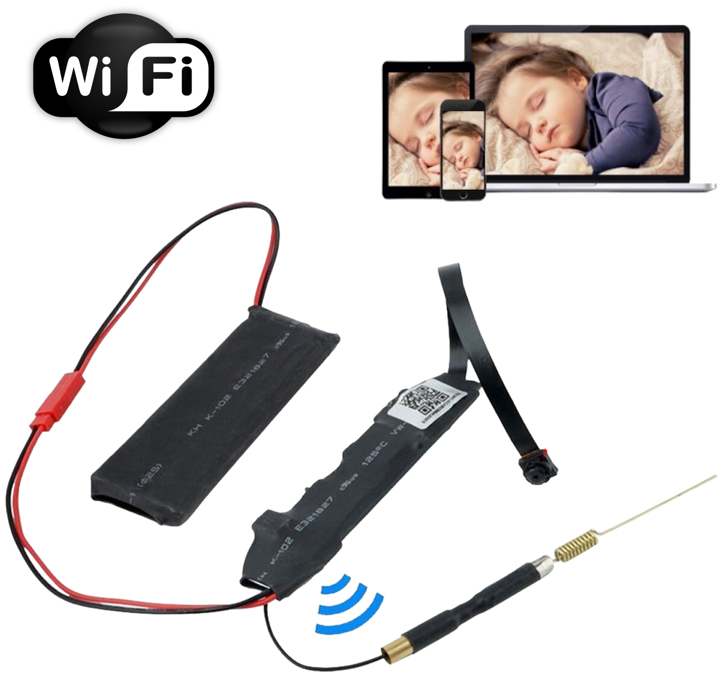 Мини камера WI FI на шлейфе с...