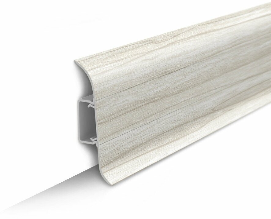 Плинтус IDEAL Классик 55 мм - 267 Клен белый