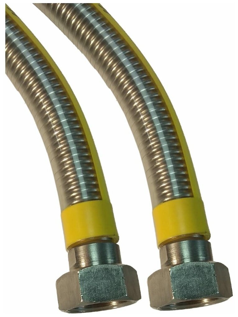 фото Сильфон для газа Tuboflex в оплетке ПВХ 1/2 2,5 м ВР/ВР