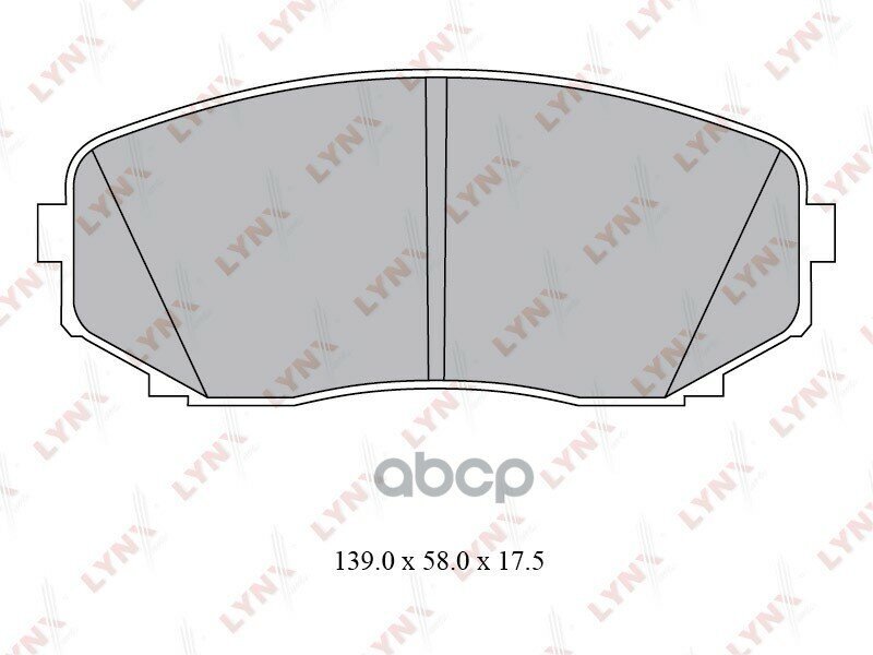 Колодки Тормозные Дисковые | Перед | LYNXauto арт. BD-5116