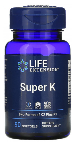 Life Extension Super K, Advanced K2 Complex (90 softgels)