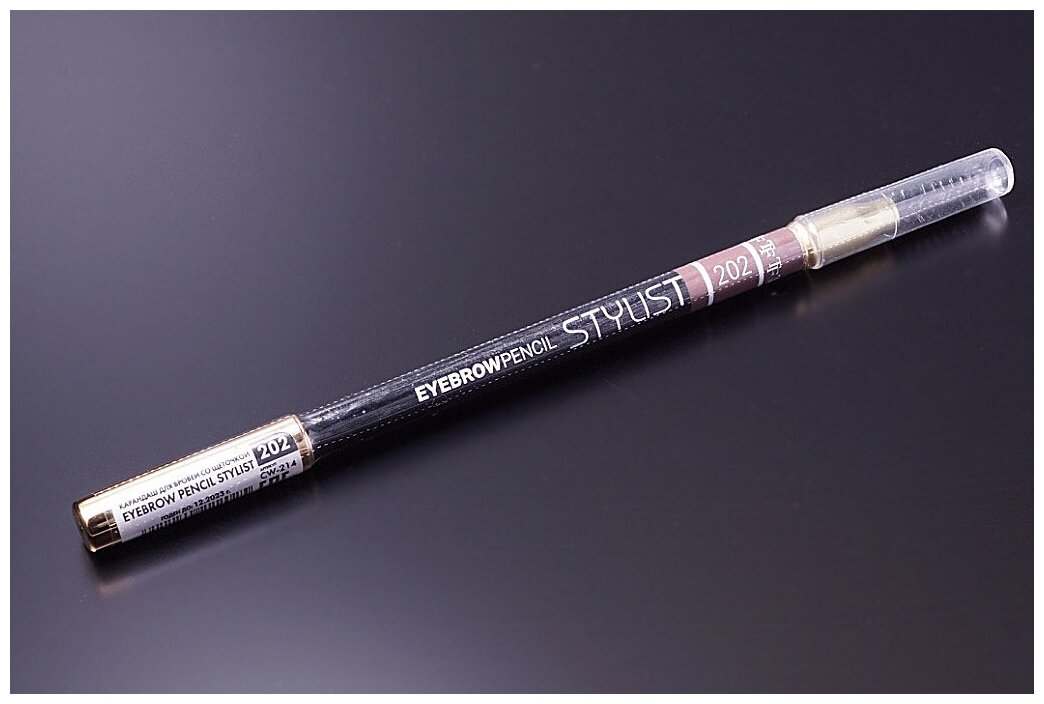 Карандаш для бровей с щеточкой Triumph Eyebrow Pencil Stylist 202 русый - фотография № 3