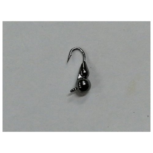 Мормышка вольфрамовая Капля+шар цвет: Никель(Черный) 3мм 0.4гр 10шт