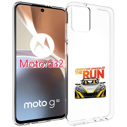 Чехол MyPads гонка для Motorola Moto G32 задняя-панель-накладка-бампер