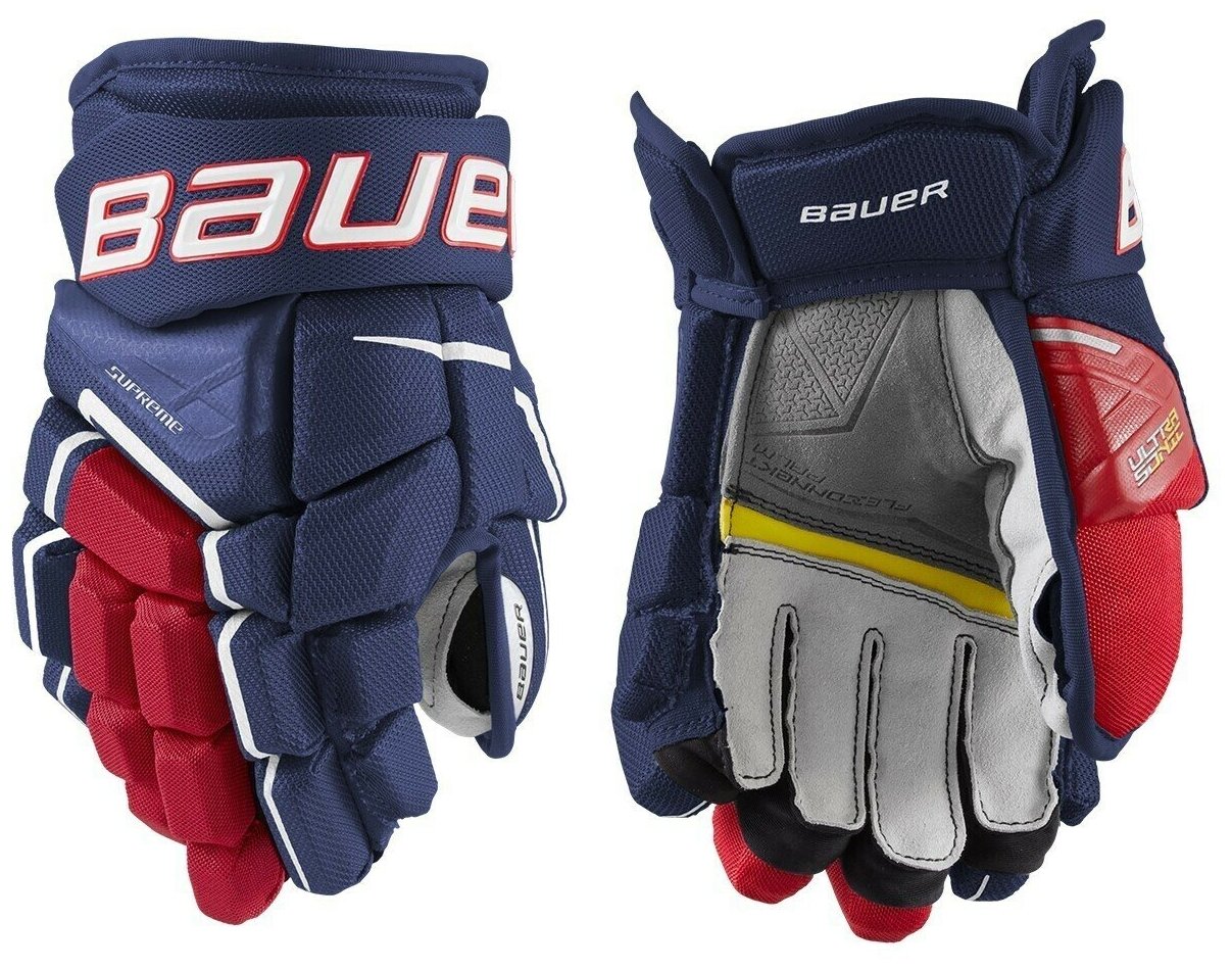 Перчатки BAUER SUPREME ULTRASONIC JR (NAV/RED/WHT 11")