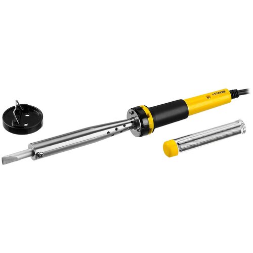 Электропаяльник STAYER 100Вт клин в наборе припойподставка 2К рукоятка PROTerm 124000₽