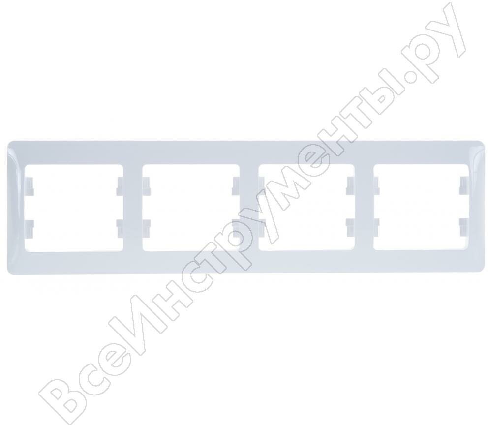 Glossa GSL000104 Рамка 4-постовая горизонтальная (горизонтальная, белая) Schneider Electric - фото №19