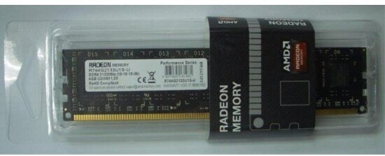 Оперативная память AMD Radeon R7 Performance 4 ГБ DDR4 2133 МГц DIMM CL15 R744G2133U1S - фотография № 11