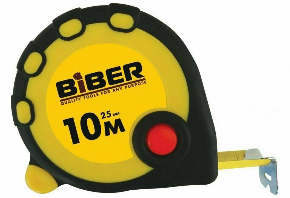 Рулетка Biber 40095 Standart 10 м/25 мм